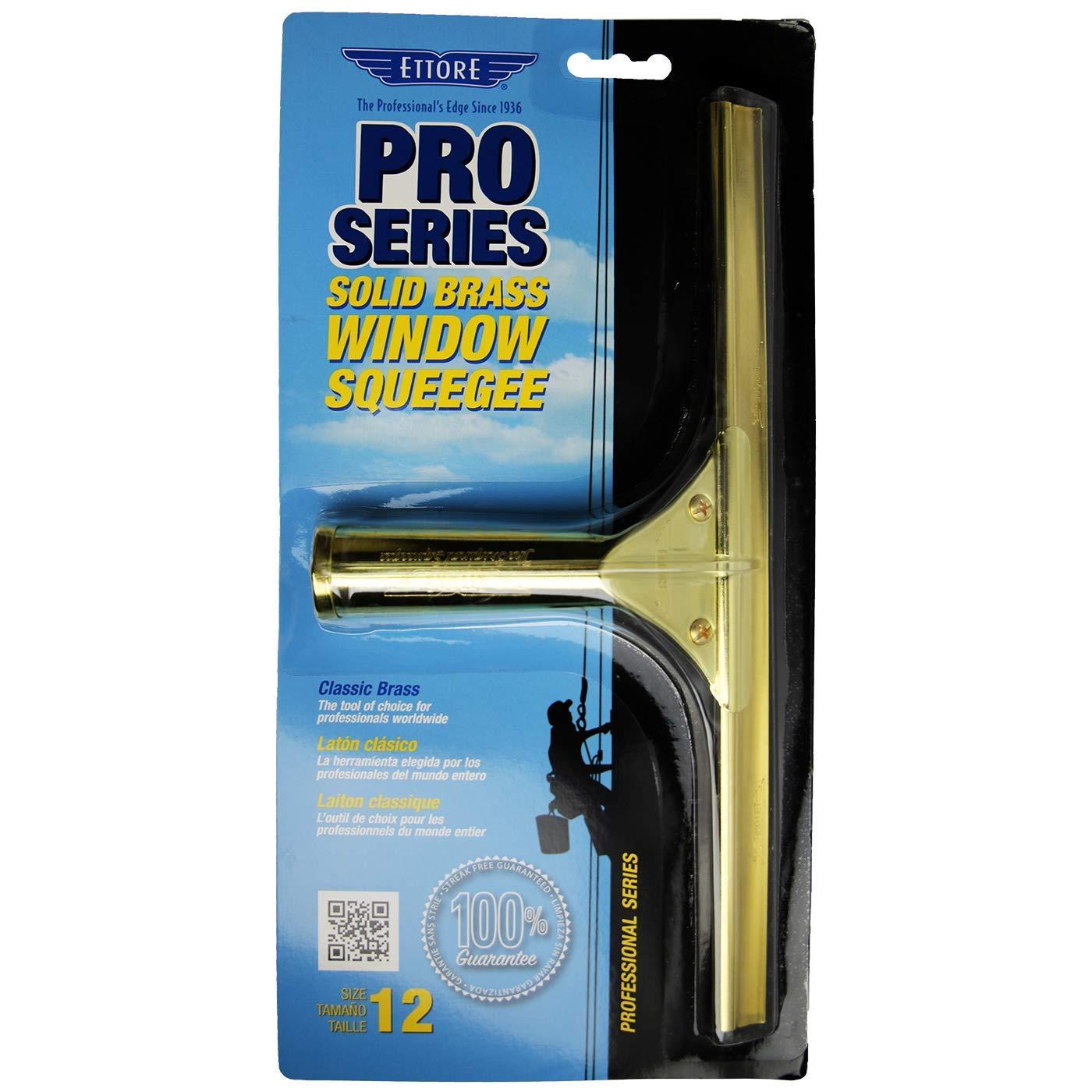 Ettore Ettore 10012 Solid Brass Squeegee, 12-Inch , Gold