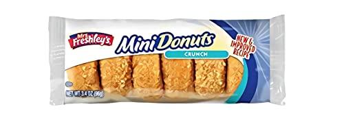 Mrs. Freshley's Mrs. Freshley's Donut Variety Assortment, Chocolate Frosted, Crunch, and Powdered Sugar, Pack of 12