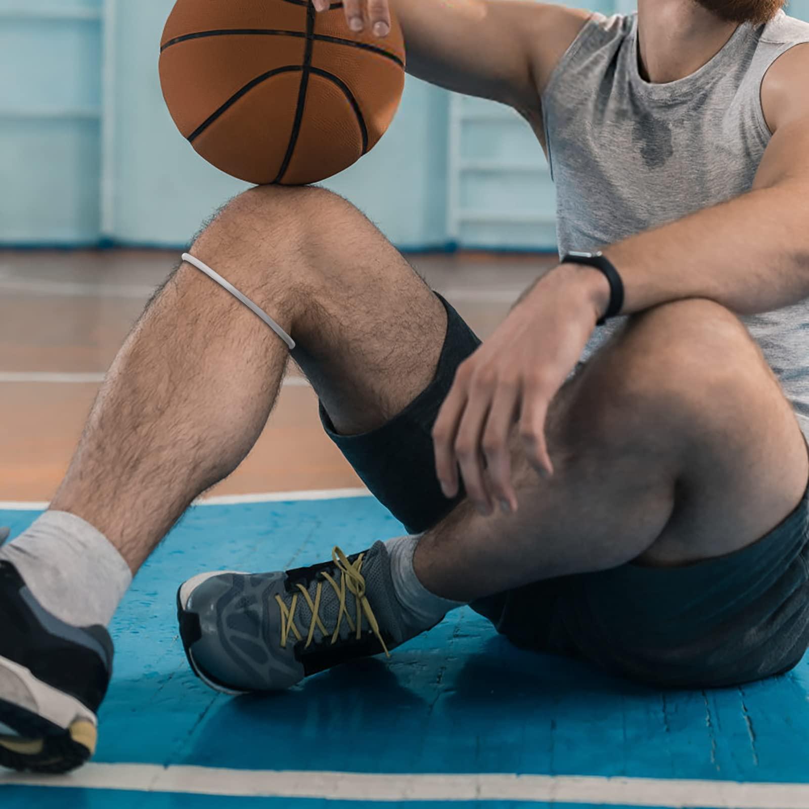 JUOPZKENN JUOPZKENN Patella Knee Strap, Thin Patella Strap Basketball Knee Strap,Patellar Tendon Support Strap,Elastic Fixed Protective Strap for Working Out Basketball Running(2PCS Gray)