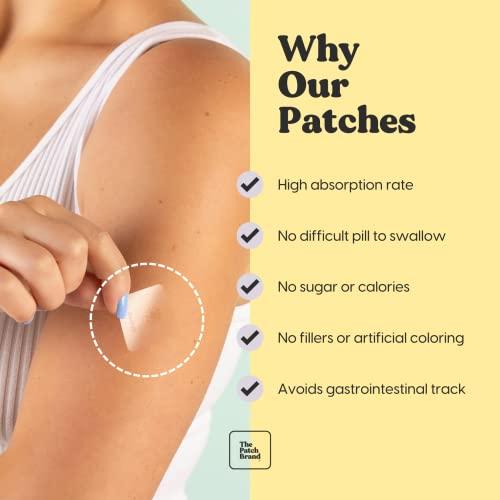 The Patch Brand The Patch Brand Energy Patches | Supports Energy with Caffeine and B5 and B3 | All Natural Vitamins & Mineral Patch Plant Based and Cruelty Free Water Resistant Patches That Last All Day