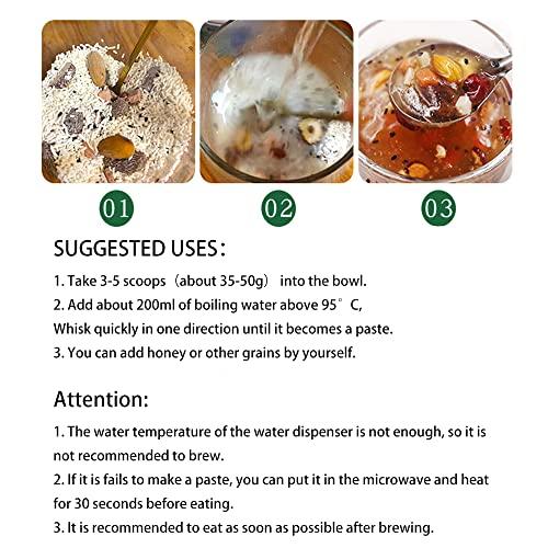 wa sai luo Sweet Scented Osmanthus nut Lotus Root Starch Soup, Meal Substitute Powder, Healthy Instant Breakfast Porridge Quick Brew Breakfast, Nut Mood Powder, Healthy Instant Breakfast Porridge