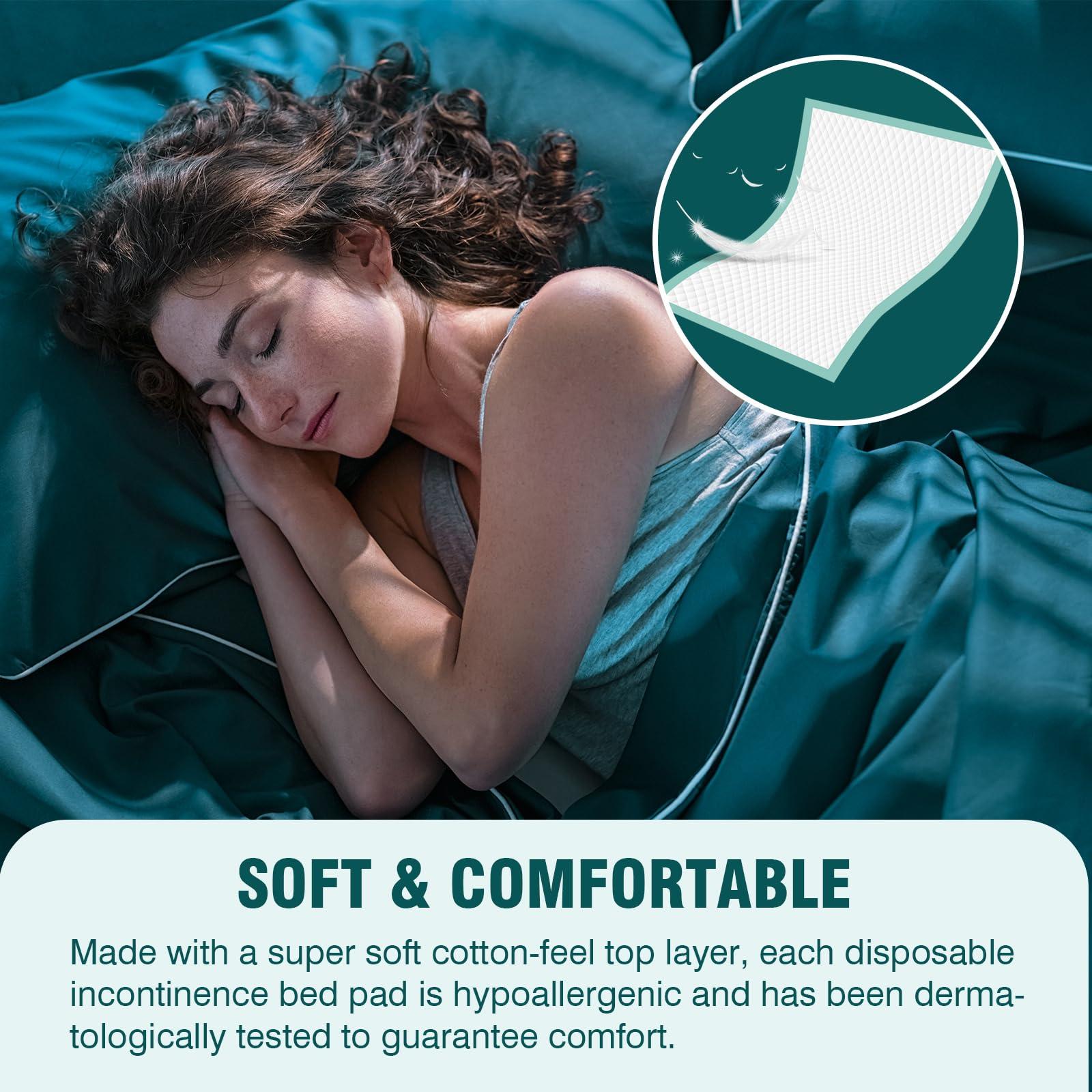 BIGGMED BIGGMED Tear-Resistant Chucks Pads Disposable 48\" x 36\" Underpads Extra Large Incontinence Bed Pads Heavy Duty Absorbency Chux Pads Pee Pads for Adult Elderly Puppy Pads for Training, 20 Pads