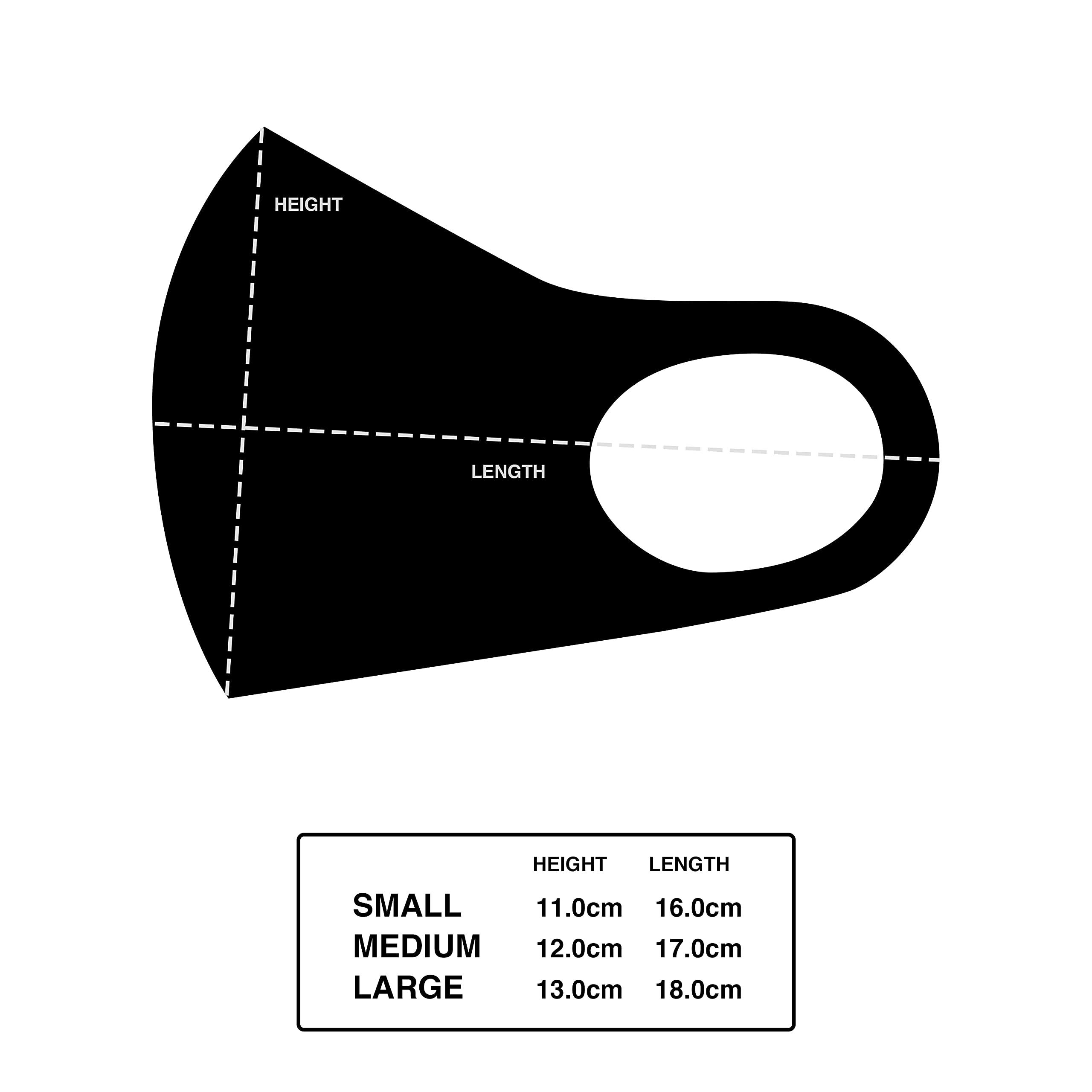 Fabric of the Universe Fabric of the Universe Techwear Graphics Neoprene Face Mask (AVAX-04, Large)