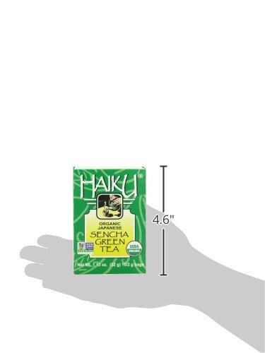 Great Easte Haiku Organic Tea, Japanese Sencha Green, 16 Teabags (Pack of 6)
