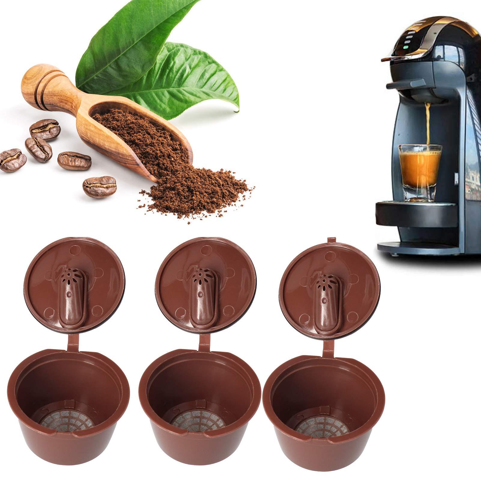 Yosoo Reusable Coffee Capsule Set for, Refillable, Easy to, Great Coffee Maker Tool (51-100ML)