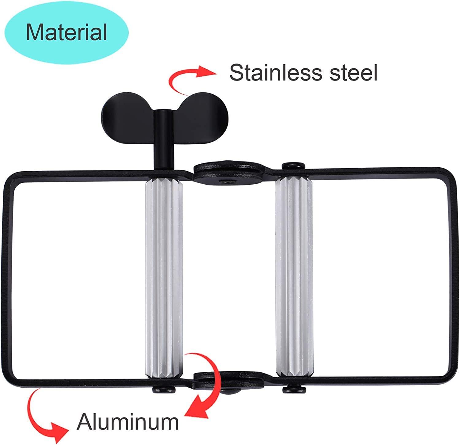 XYKEEY Toothpaste Squeezer, Metal Toothpaste Tube Squeezer Paint Tube Wringer for Artist, Hair Salon, Painter (Black)