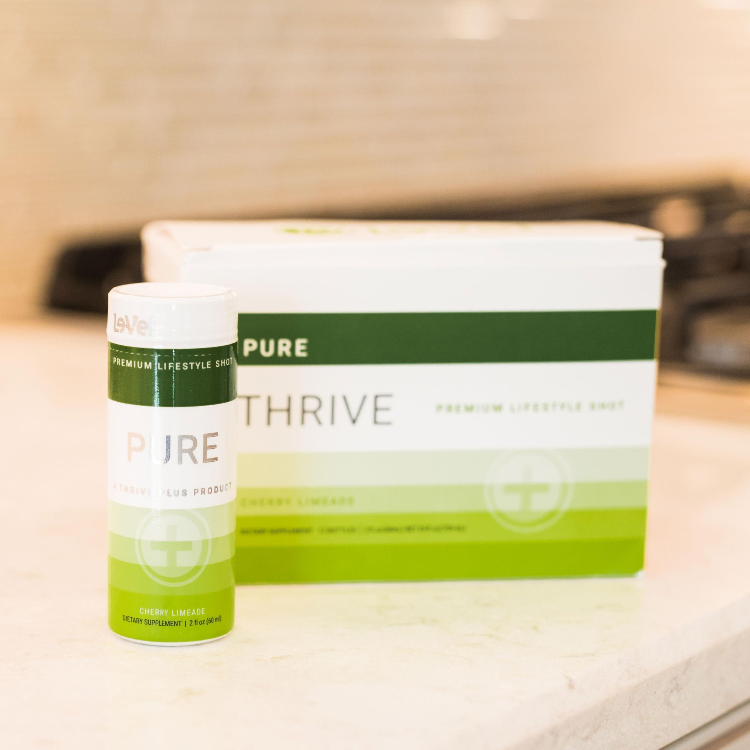 Le-Vel THRIVE by Le-Vel Energy Shot - Cherry Limeade | 2 fl oz | 12 Count | Clean, Sugar-Free, Zero-Calorie Energy Booster | Natural Energy Supplement with B Vitamins | Healthy Caffeine Shot