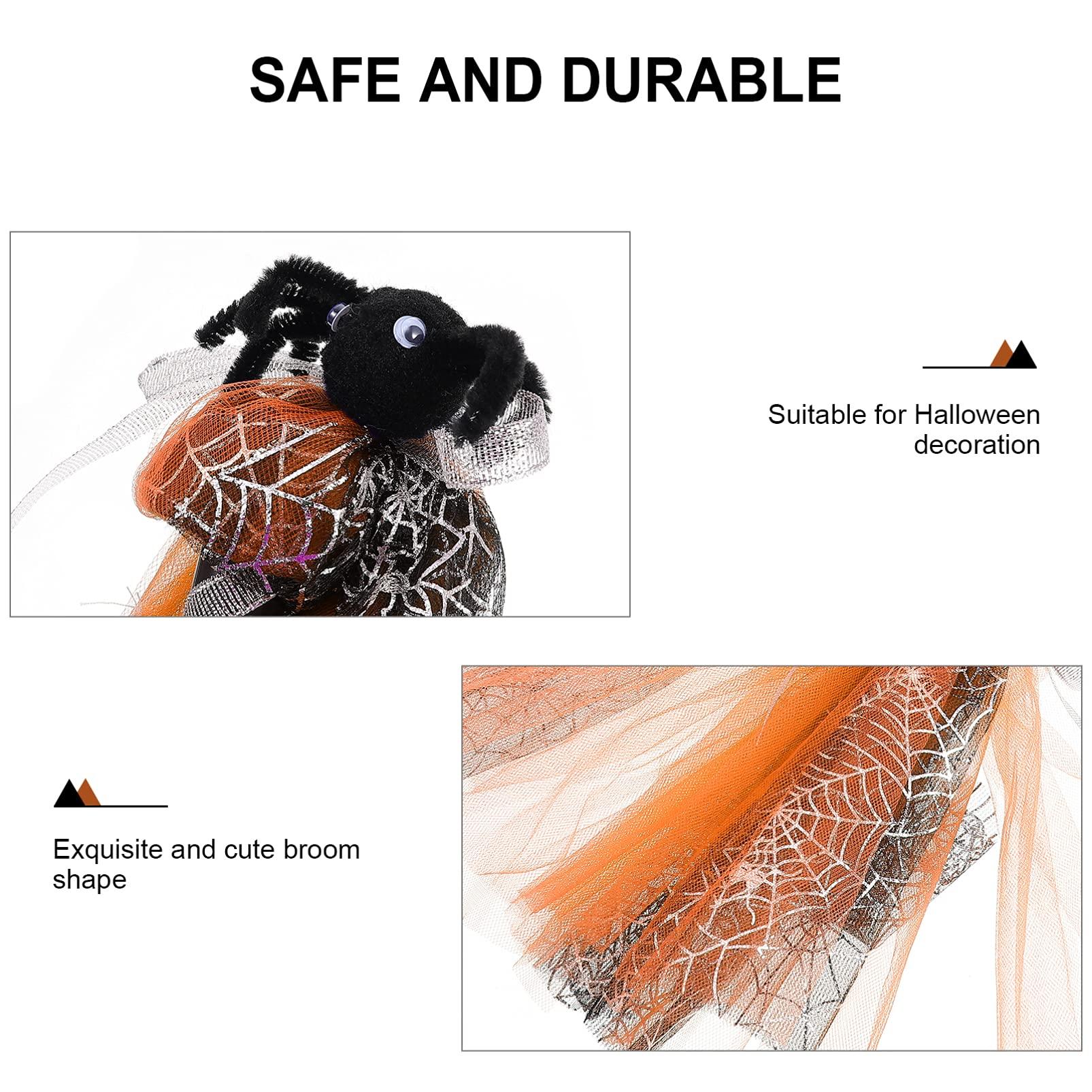 BESPORTBLE BESPORTBLE 1pc Wizard Broom Halloween Besom Broom Decoration Besom Prop Halloween Prop Broom Halloween Performance Prop Halloween Broom Witch Broom Party Prop Broom Ornament Besom for Party