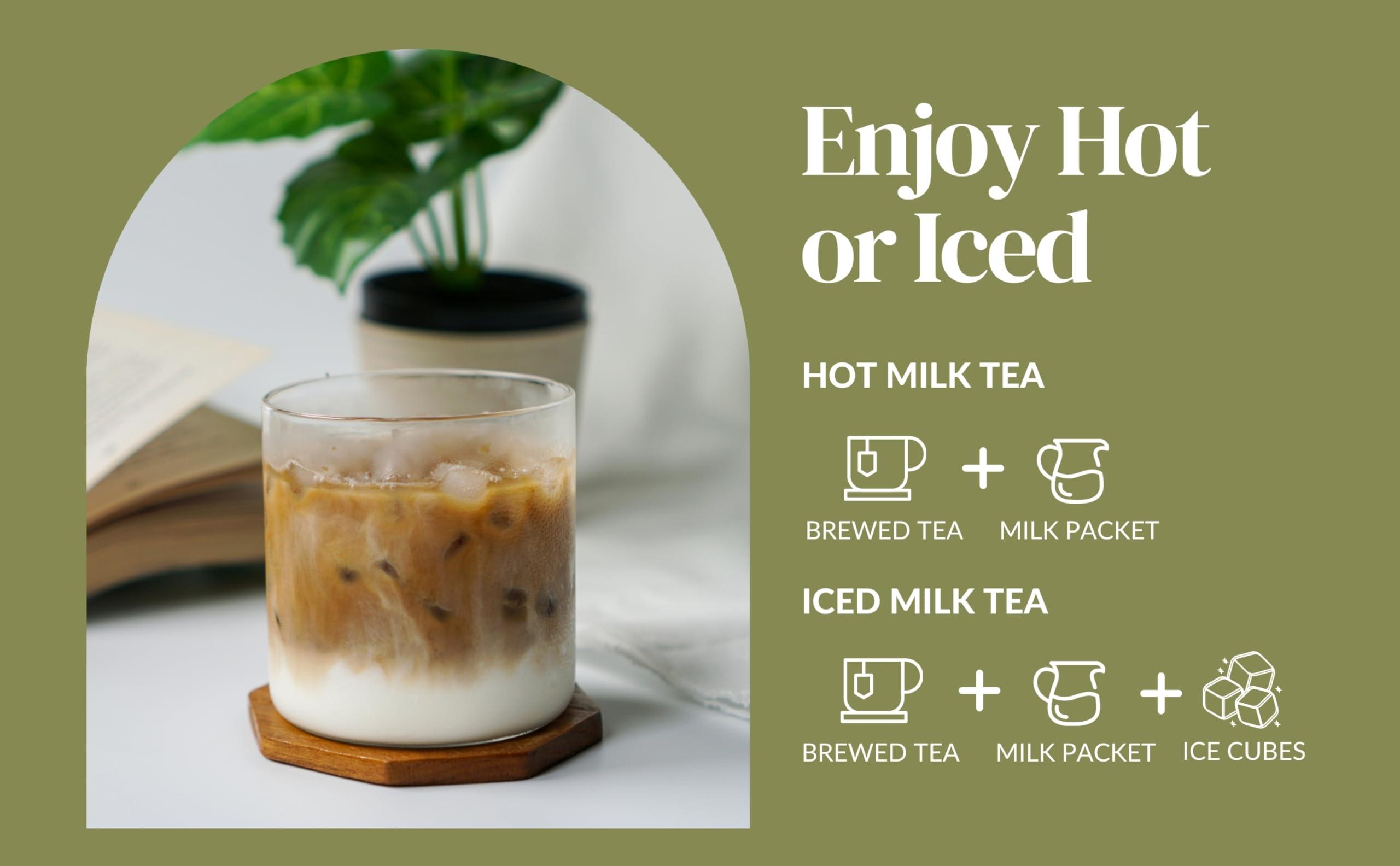 AWAS TEA AWAStea (iTQi Award) TIEGUANYIN OOLONG INSTANT MILK TEA Kit - Single Box of 6 Servings - - BLACK TEA OOLON TEA BOBA MILK TEA