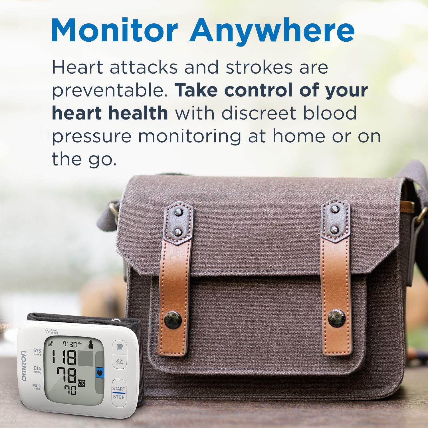 Omron OMRON Gold Blood Pressure Monitor, Portable Wireless Wrist Monitor, Digital Bluetooth Blood Pressure Machine, Clinically Validated, FDA Cleared, FSA/HSA Eligible