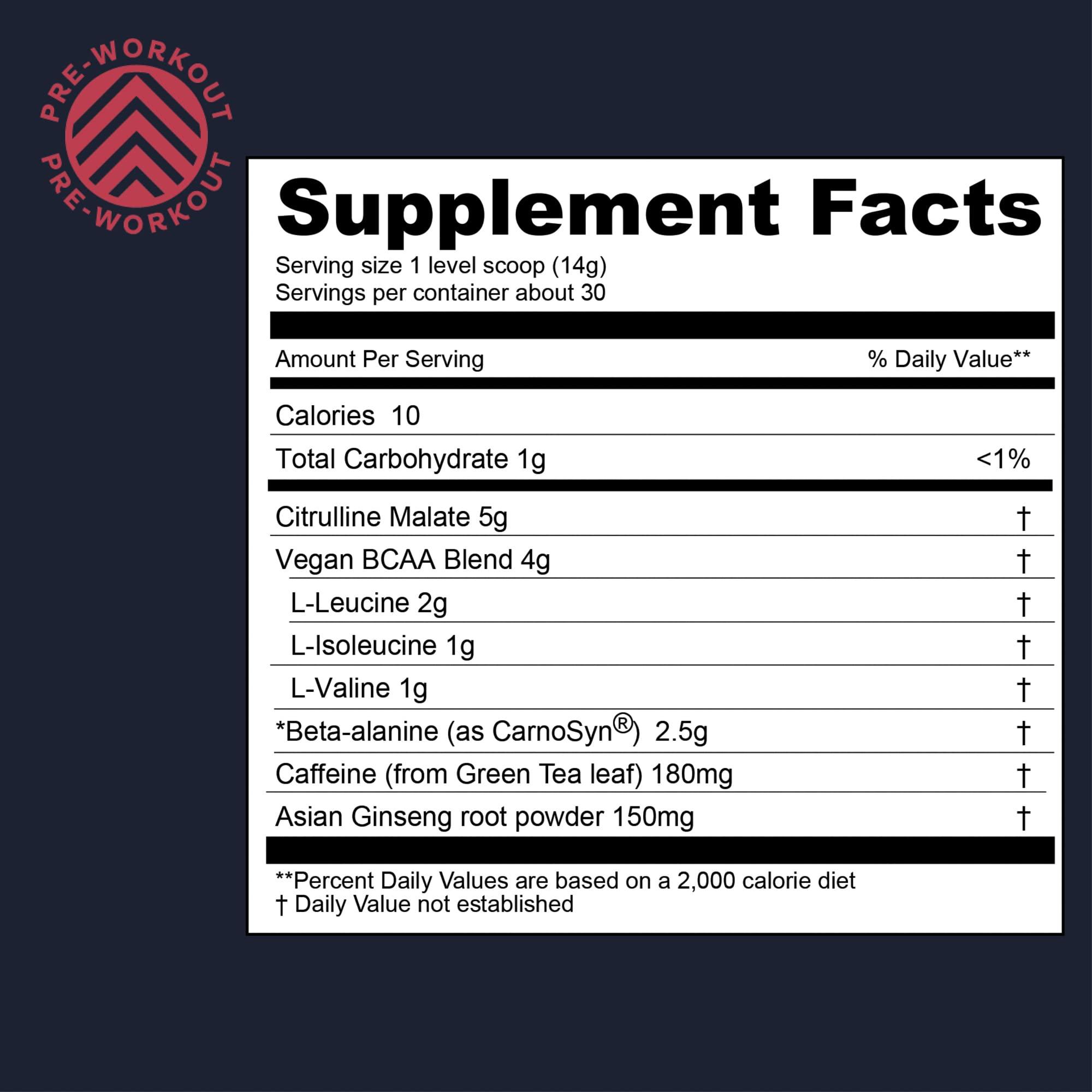 Gnarly Nutrition Gnarly Nutrition Natural Pre-Workout Powder - Endurance & Recovery, NSF Contents Certified, Vegan Pre Workout Wellness, Sports Nutrition - Mango, Caffeine 14.82oz