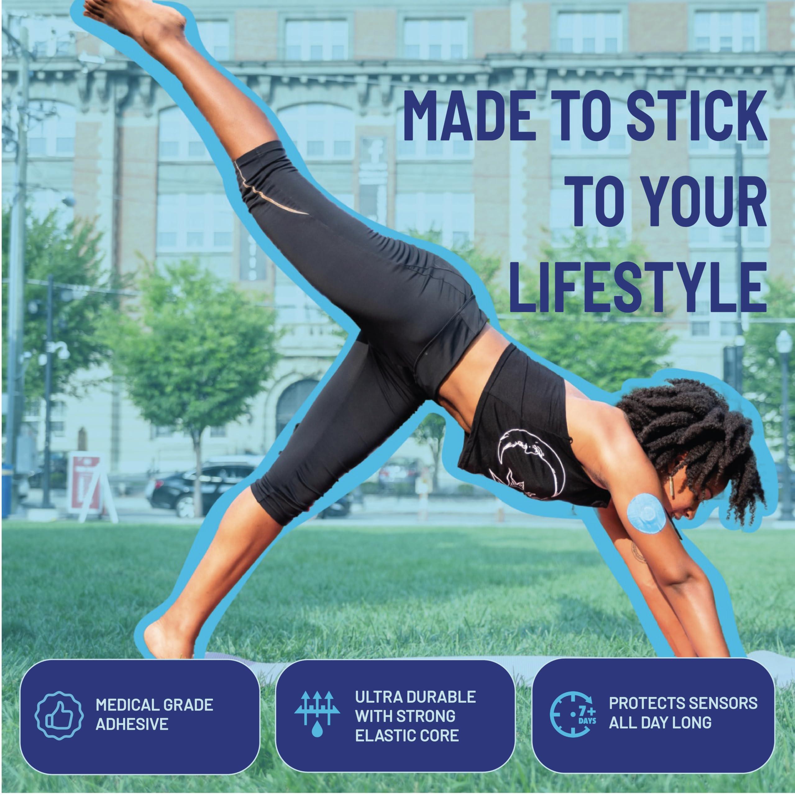 RightCare RightCare CGM Adhesive Patch, Universal (25-Pack), Covered Oval, Multicolor Assortment, Bag of 25, Made with Synthetic PRO Extreme KT Tape