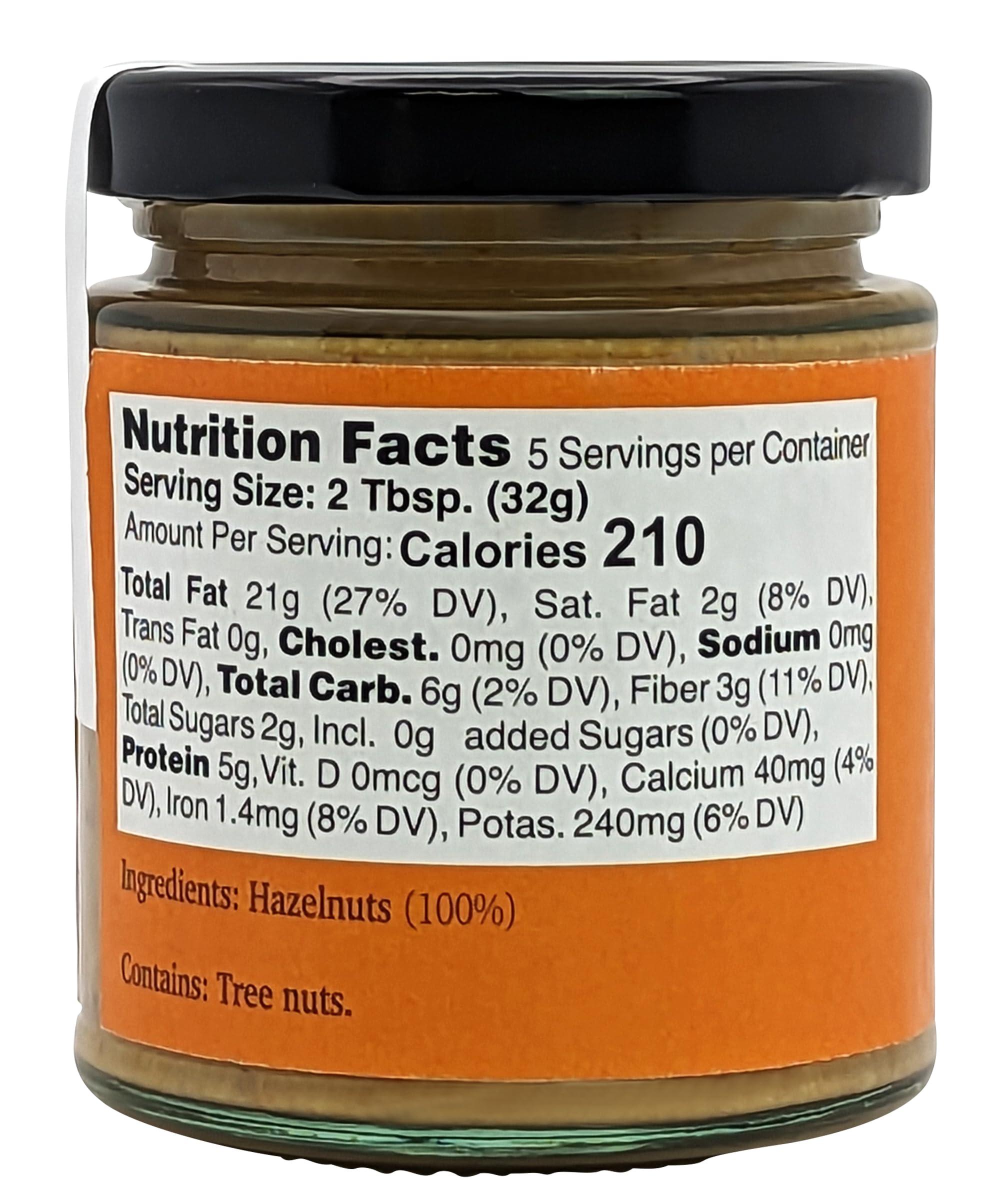 Nutural World Nutural World - Crunchy Hazelnut Nut Butter 6 Oz (170g) - 100% Pure / Single Ingredient - Great Taste Award winner