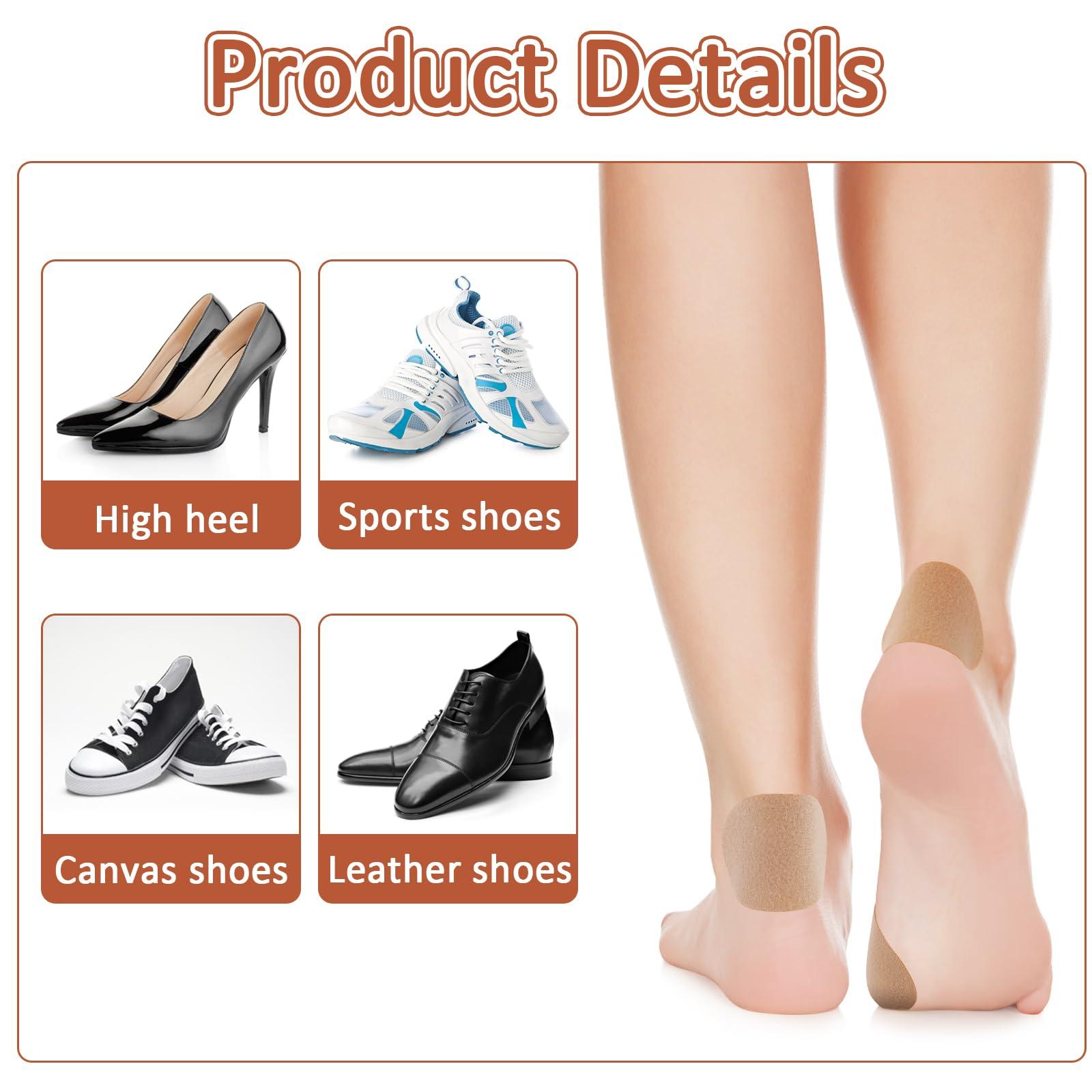 COMNICO COMNICO Moleskin Adhesive Pads, Blister Prevention Tape Moleskin Padding Patch Reduce Friction for Feet Toes Heel Shoes Boots Hiking - 5 Sheets (20 Pieces Total)