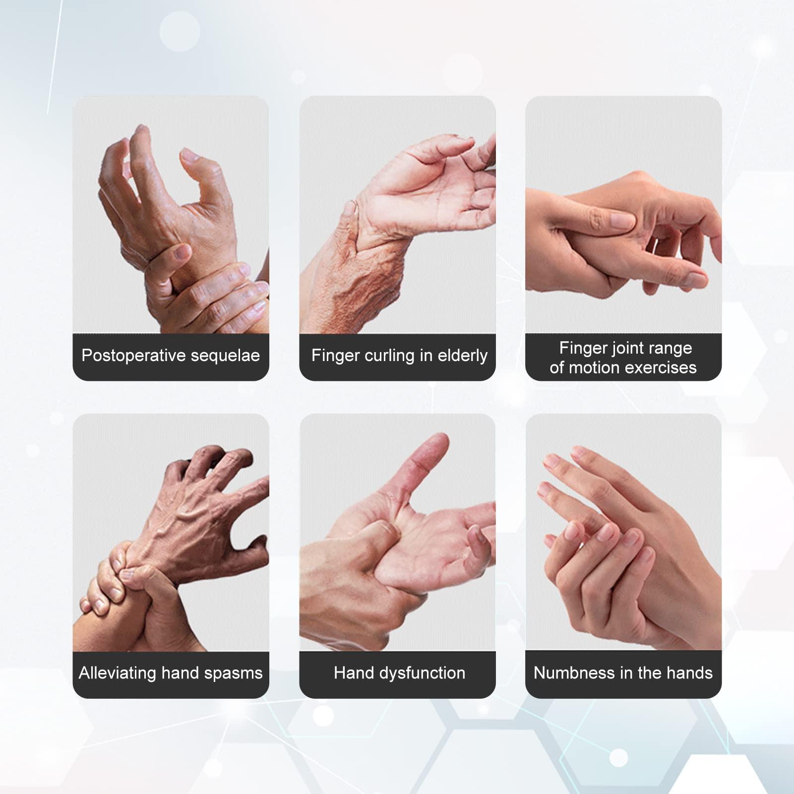 Nowinda Nowinda Rehabilitation Robot Gloves|Hemiplegia Finger Rehabilitation Trainer Robot Gloves-Stroke Hand Therapy Equipment for Home-Left Hand-XXL