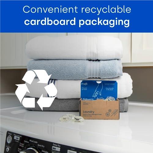 dropps Dropps Odor & Stain Biobased Power Laundry Detergent Pods, Orange Blossom (140 Count) - HE Compatible Laundry Pods for Fresh Clothes - Laundry Soap Supplies & Recyclable Paperboard Packaging