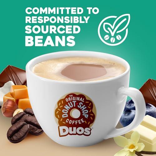 The Original Donut Shop The Original Donut Shop Duos Nutty + Caramel Coffee, Keurig Single Serve K-Cup Pods, Light Roast Coffee, 60 Count, (6 Packs of 10)