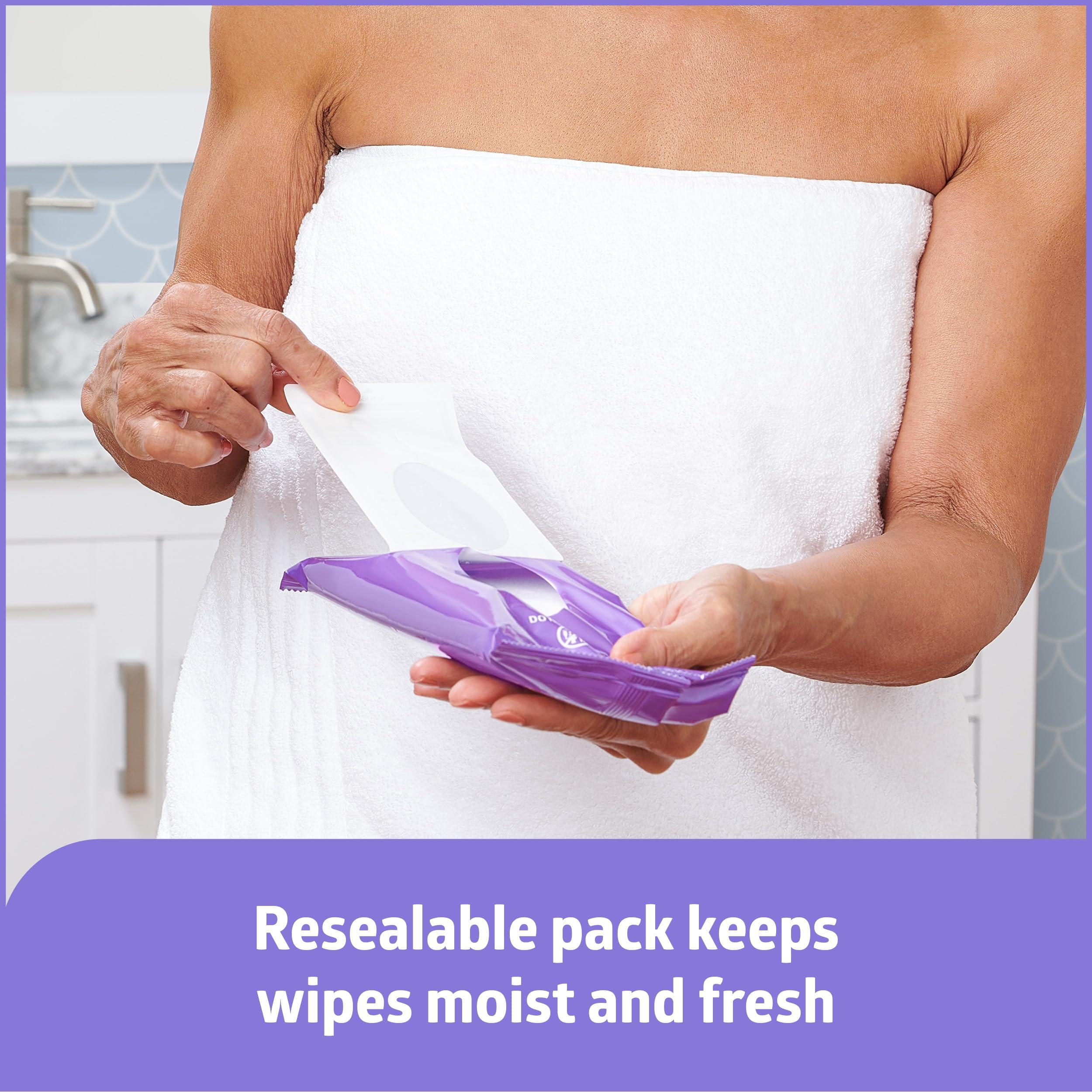 Medline Medline ReadyBath LUXE Extra Thick Adult Bath Wipes, 192 Wipes (8 Wipes, 24 Packs), Unscented, No Rinse Formula with Aloe, Shower Wipes for Sensitive Skin, Hypoallergenic Body Wash Wipes, 8 x 8 Inch