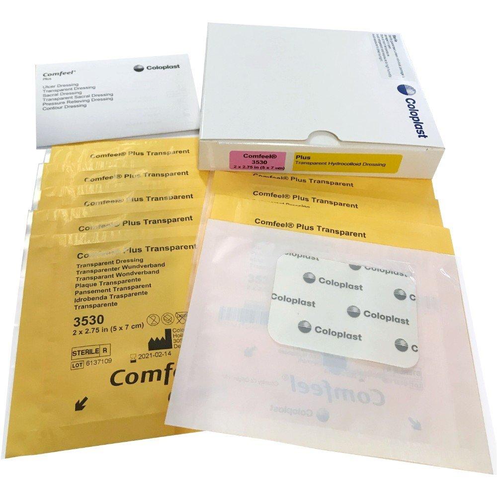 Coloplast Coloplast 3530 Comfeel Plus Transparent Hydrocolloid Dressing 2" x 2.75" - Box of 10 Dressings