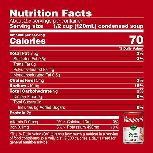 Campbell\'s Campbell\'s Condensed Healthy Request Cream of Chicken Soup, 10.5 Ounce Can (Pack of 4)