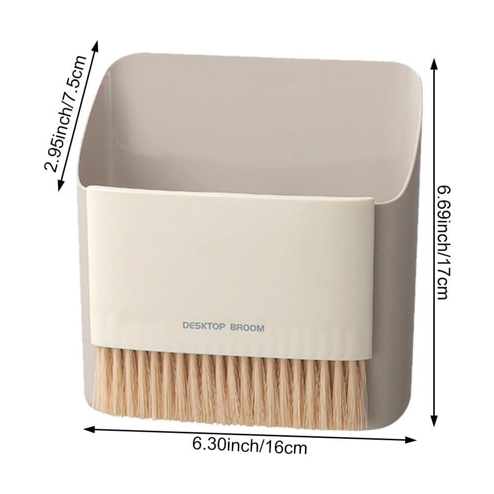 Wiywef Wiywef Small Dustpan and Brush Set, Mini Dust Pan with Broom Set Portable Table Brush Table Crumb Sweeper Broom Mini Trash Can Keyboard Cleaning Brush