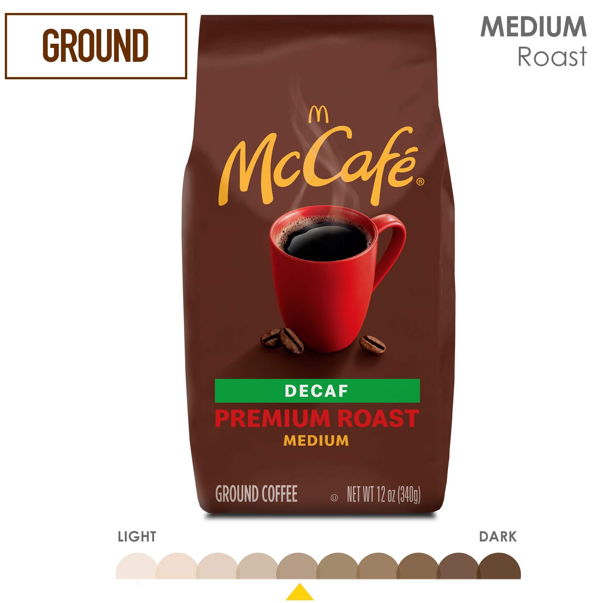 McCafe McCafe Premium Roast Decaf, Medium Roast Ground Coffee, 12 oz Bag