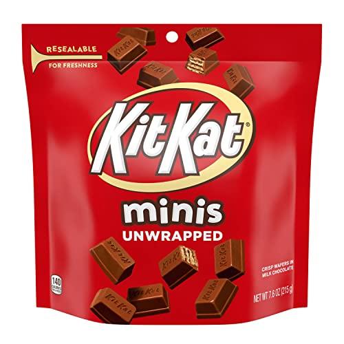 Kit Kat KIT KAT Minis Unwrapped Milk Chocolate Wafer Candy Bag, 7.6 oz
