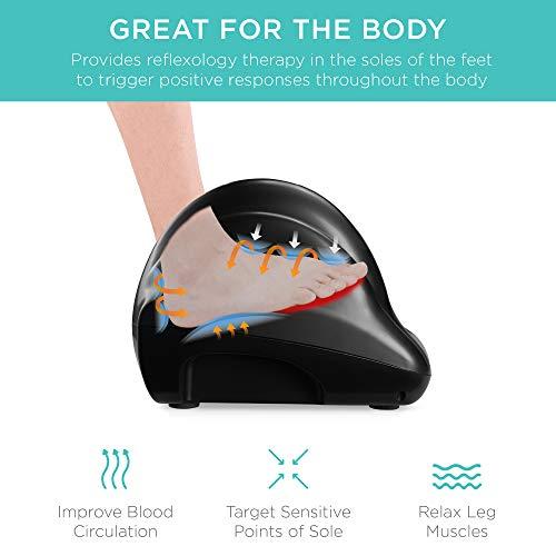 Best Choice Products Best Choice Products Foot Massager Machine Shiatsu Foot Massager, Therapeutic Reflexology Kneading and Rolling for Feet, Ankle, High Intensity Rollers, Remote, Control, LCD Screen - Black
