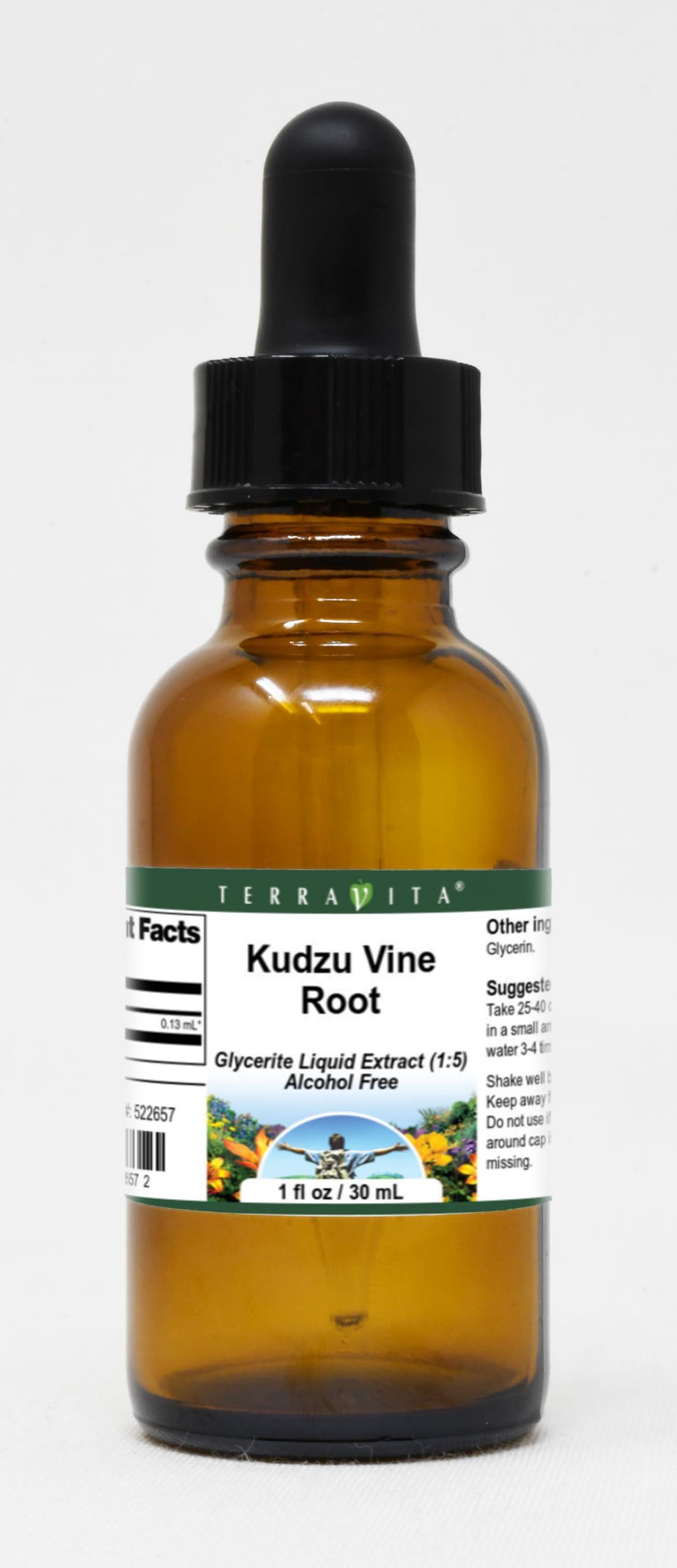 TerraVita Kudzu Vine Root Glycerite Liquid Extract (1:5) - No Flavor (1 oz, ZIN: 522657)