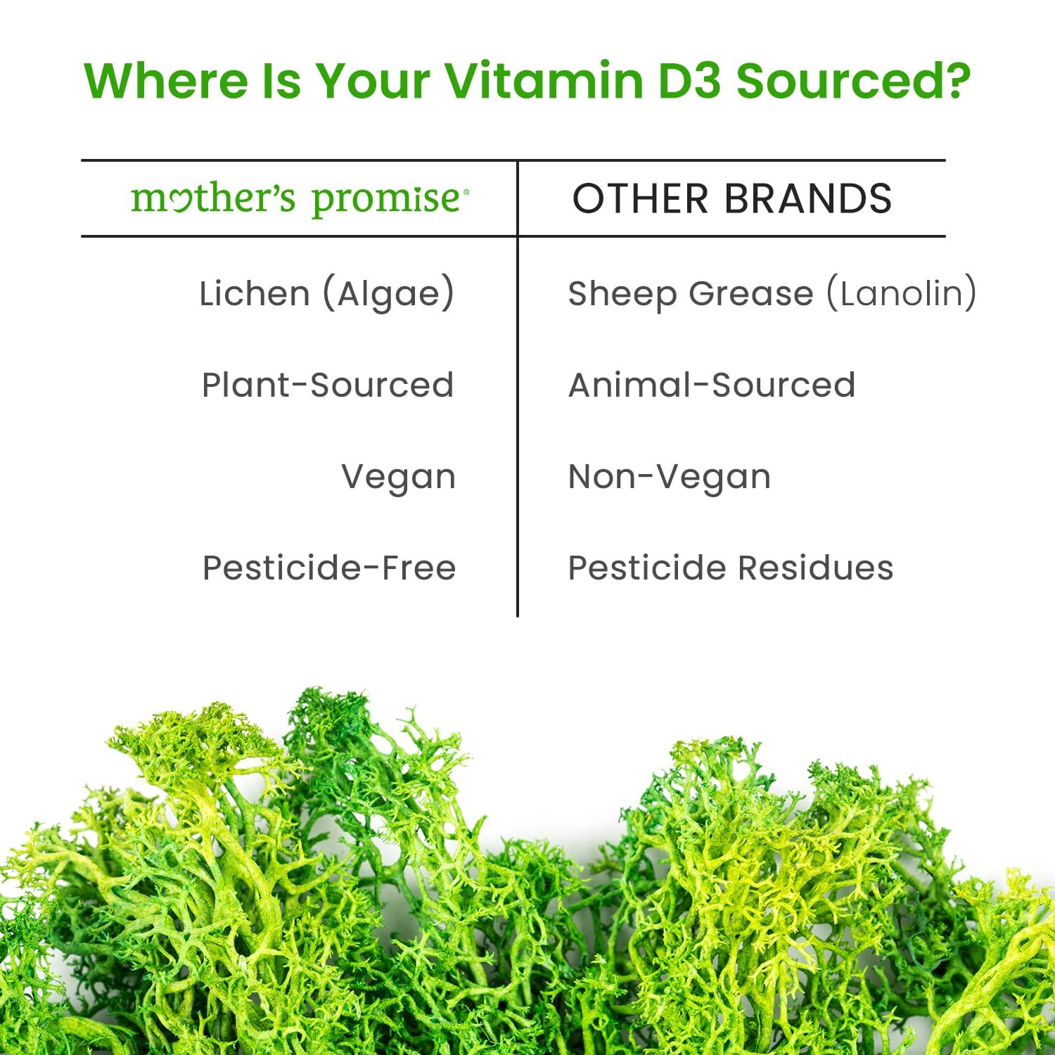 Mother\'s Promise Mother\'s Promise Organic Baby Vitamin D Drops | 100% Plant Based | Healthy Growth & Bone Development | Age Newborn+ | 180 Servings | Baby Vitamin D3 Liquid for Infants & Toddlers | 400 IU for Babies