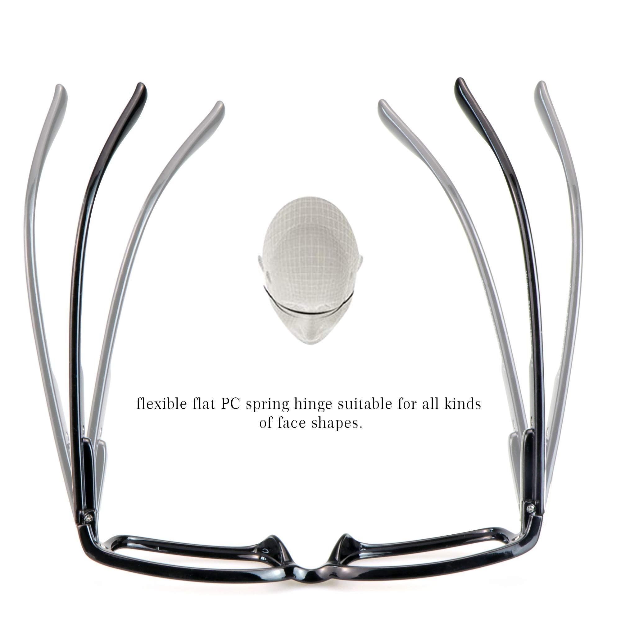 VisionGlobal VisionGlobal 4 Pairs Reading Glasses, Blue Light Blocking Glasses, Computer Reading Glasses for Men(Colors, 3.50 Magnification)