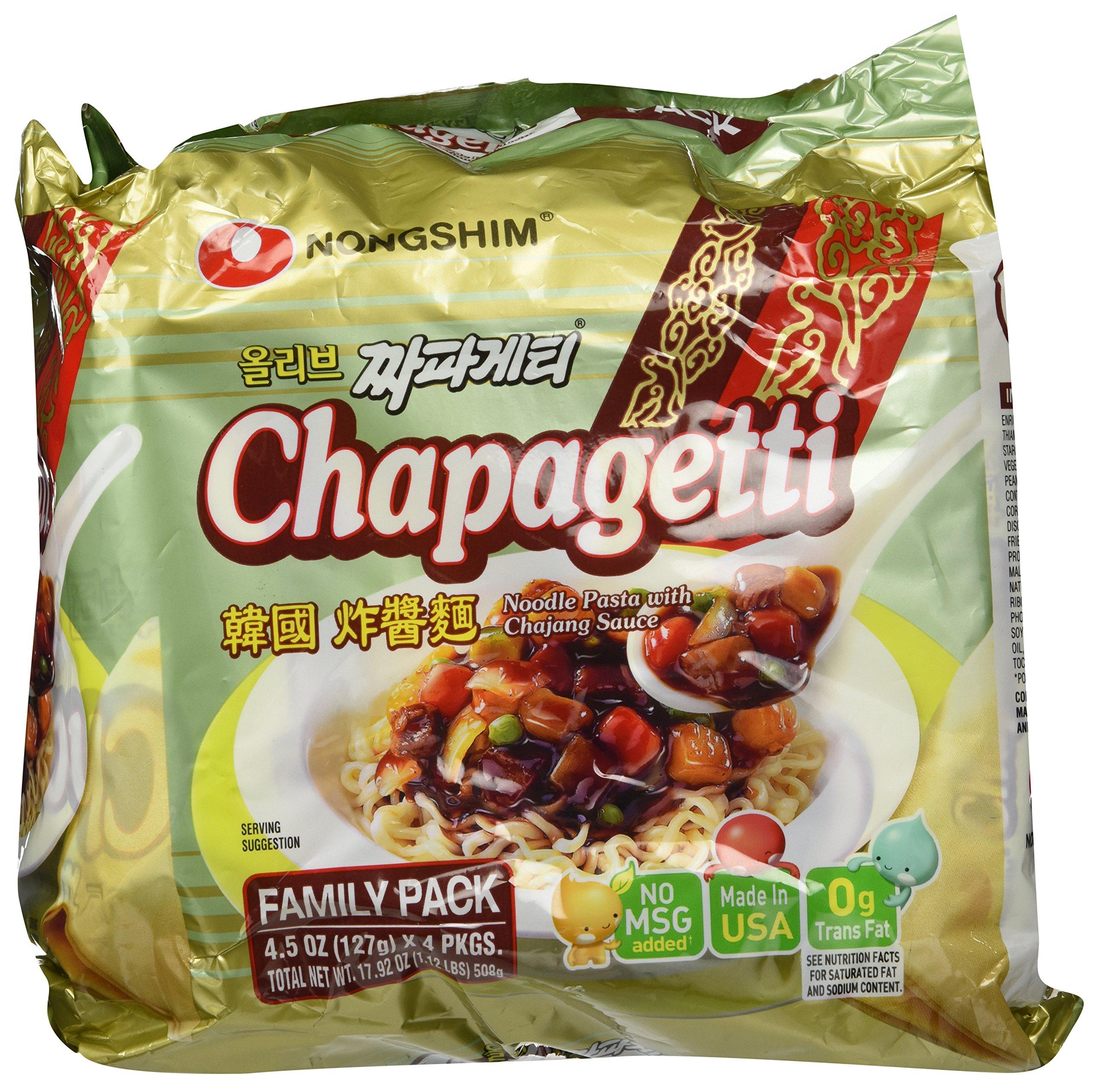Nongshim Nongshim Chapagetti Chajang Noodle, 4.5 Ounce (Pack of 4)