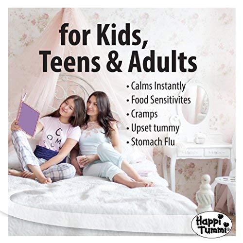 Happi Tummi Microwavable Heating Pad, Natural Aromatherapy Wrap for Menstrual Cramps, Abdominal Discomfort, Back Neck and Shoulder Pain (Small, Blue)