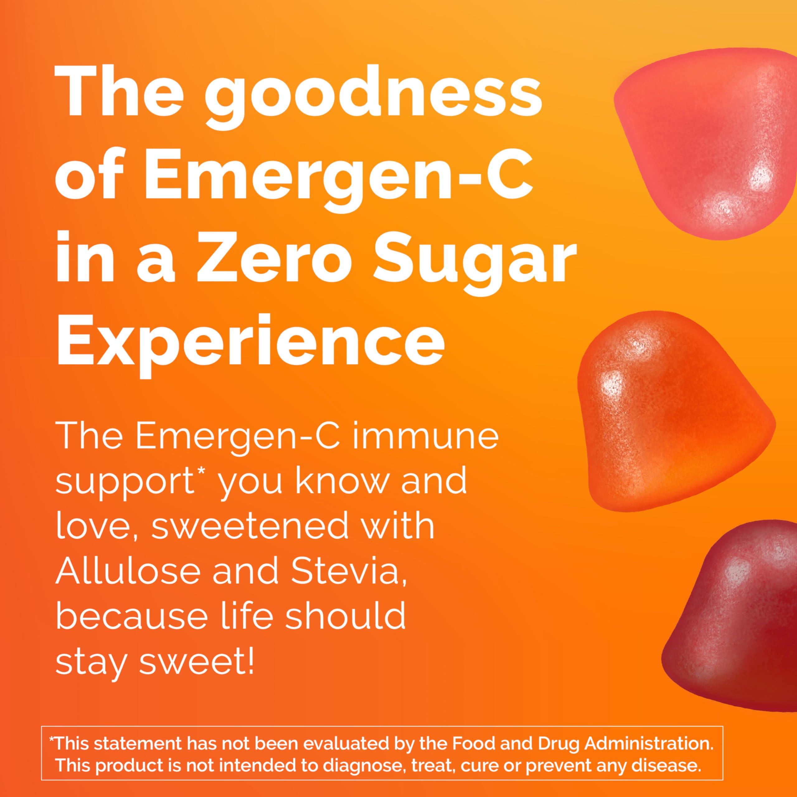 Emergen-C Emergen-C Zero Sugar Immune Support Adult Gummies 36 Count