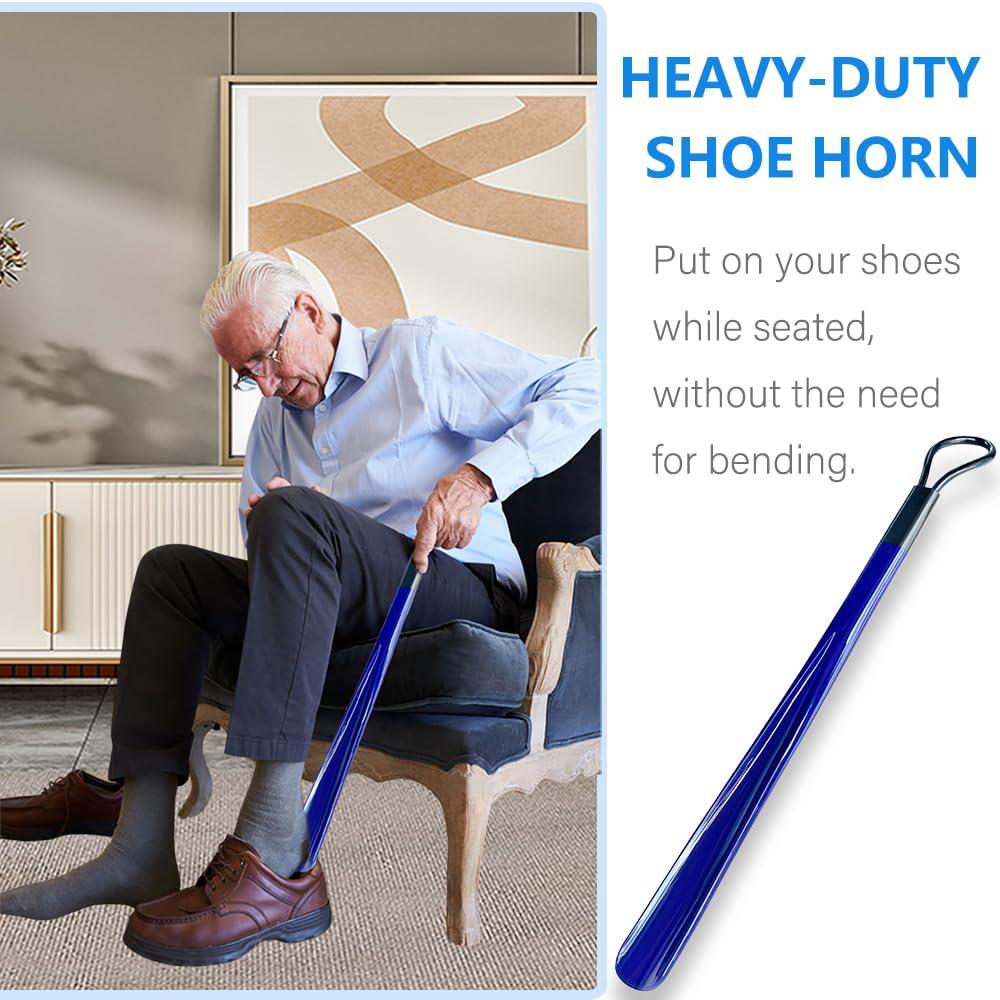 Nourislif 7PC Hip Kit For Seniors Total Hip Replacement Prime, Hip Replacement Kit After Surgery, Hip Replacement Recovery Kit With Grabber,Sock Aid,Leg Lifter,Dressing Stick,Shoehorn,Back Scratcher,Bath Loofah