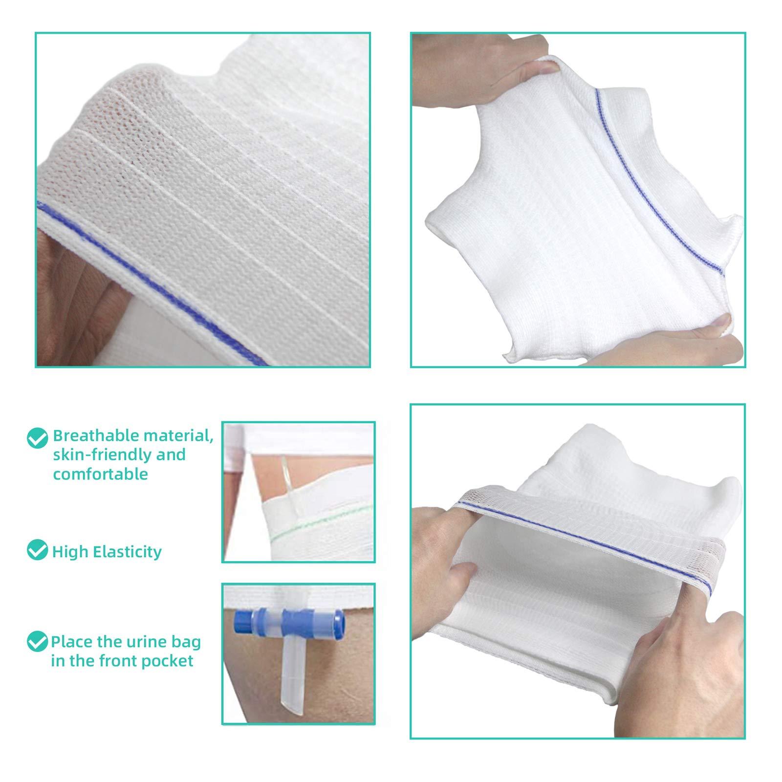 AxuuRmvin Catheter Leg Bag Holder Urine Bag Leg Sleeve Drainage Bag Covers Urinary Drainage Bag Washable Urinary Incontinence Supplies for Men,Women (S-1)