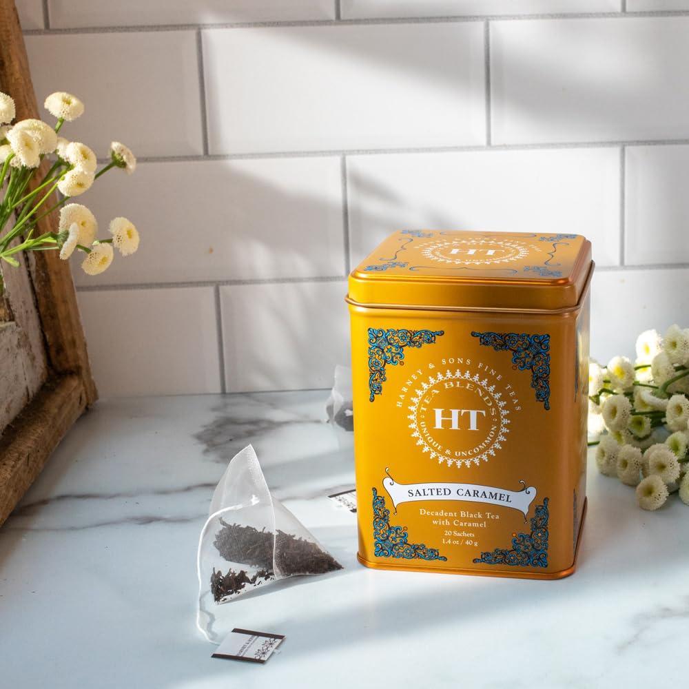 Harney & Sons Harney & Sons Salted Caramel Tea, 20 count sachet tin