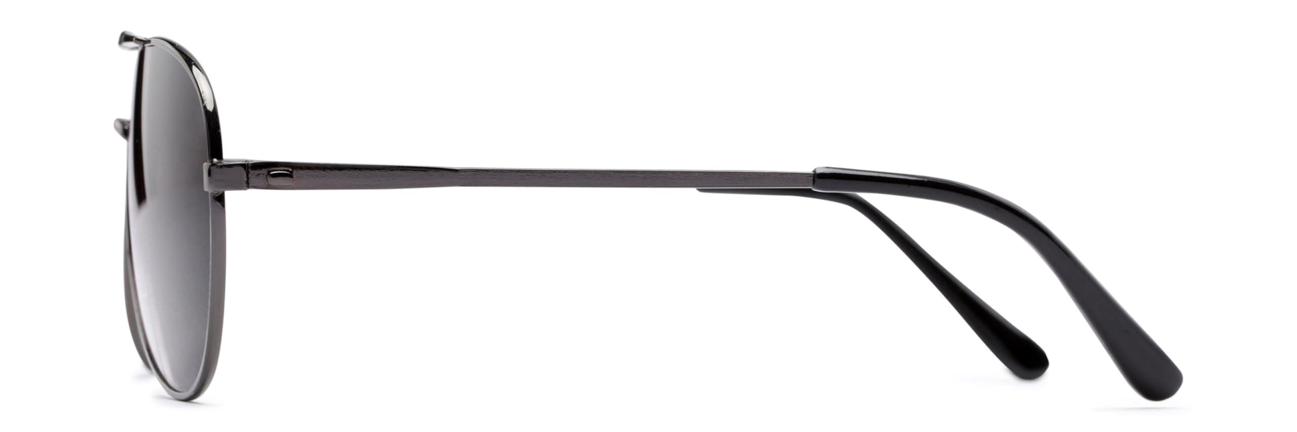 Readers Readers.com Reading Sunglasses: The Conrad Reading Sunglasses, Metal pilot Style for Men and Women