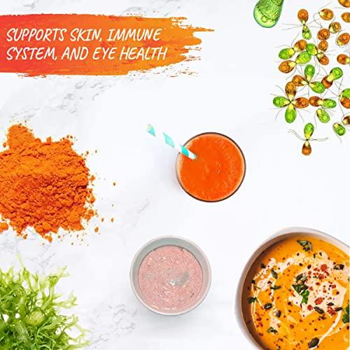 AKI ORGANIC AKI Beta Carotene 10% Powder (1.5Oz, 42.52G) Highly Concentrated flavouring Fount of Vitamin A, May Helps to Support Body Functions, Skin, Immune System, and Eye | GMO Free & Vegan Friendly