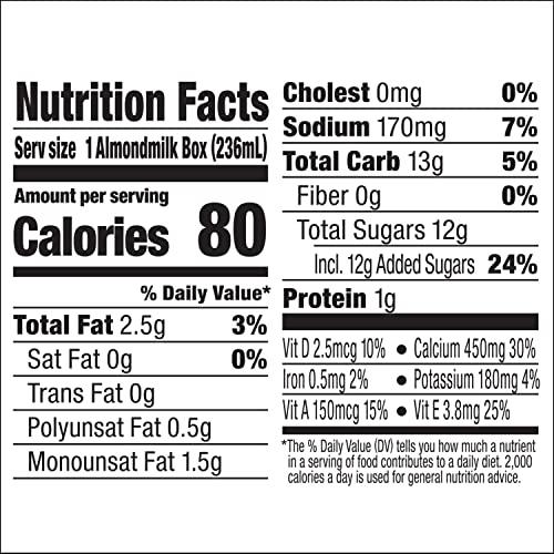 Silk Silk Shelf-Stable Almond Milk Singles, Vanilla, Dairy-Free, Vegan, Non-GMO Project Verified, 8 Oz, 6 Pack (Pack of 18)