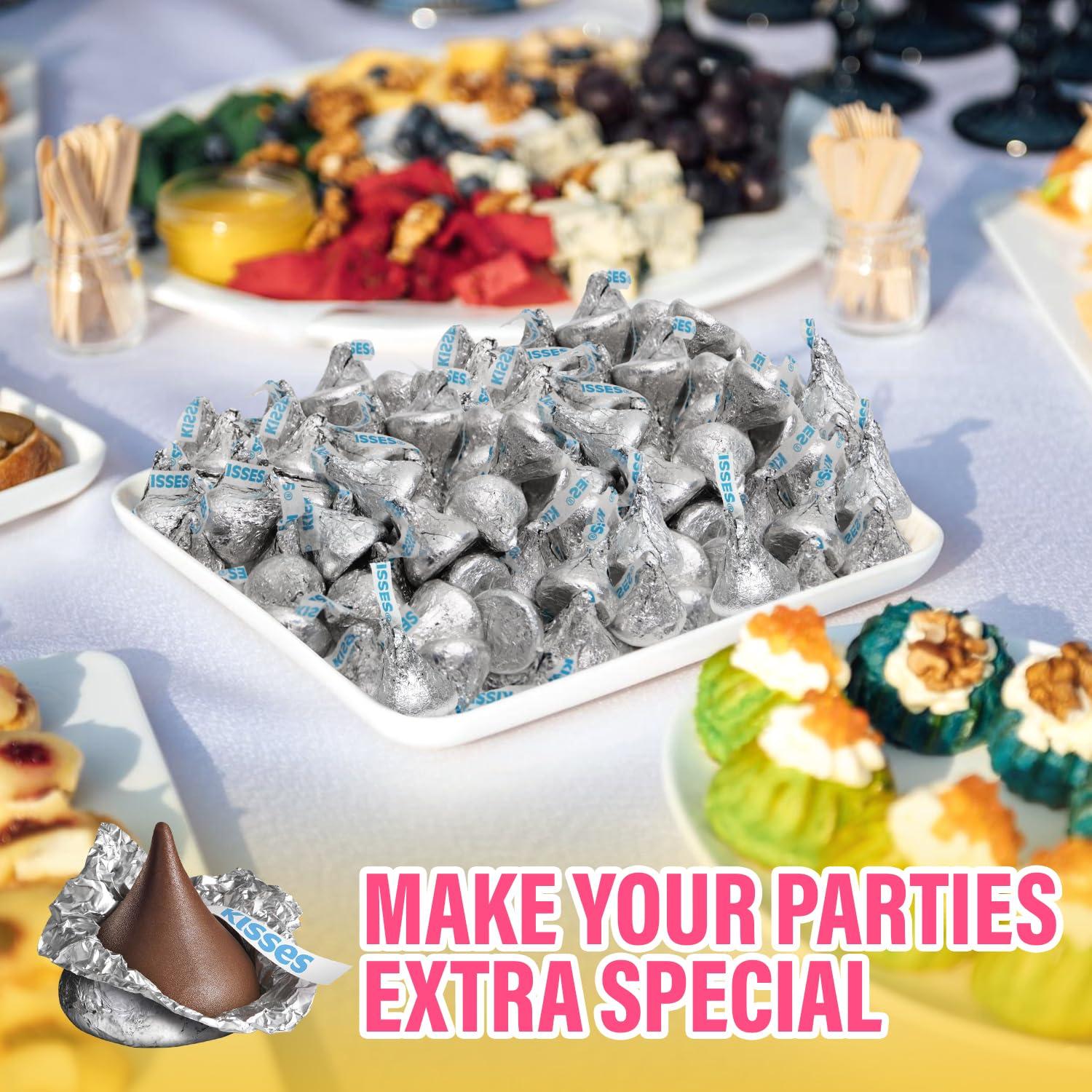 Jumblet Milk Chocolate Kisses, Hershey Kisses Bulk for Parties and Candy Buffets, Delicious Hersheys Kisses in Bulk, Perfect Milk Chocolate Candy for Holiday Celebrations and Everyday Sweet Treats (5 Lb)