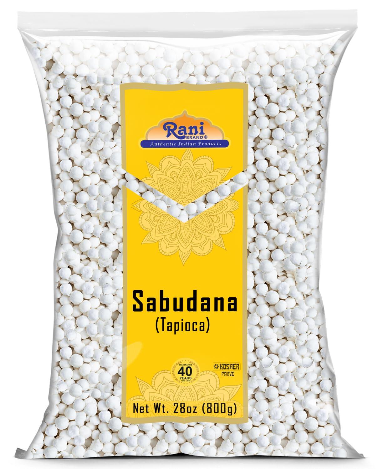 Rani Brand Authentic Indian Products Rani Sabudana (Tapioca / Sago) Pearls 28oz (800g) ~ All Natural | Vegan | No Colors | NON-GMO | Indian Origin
