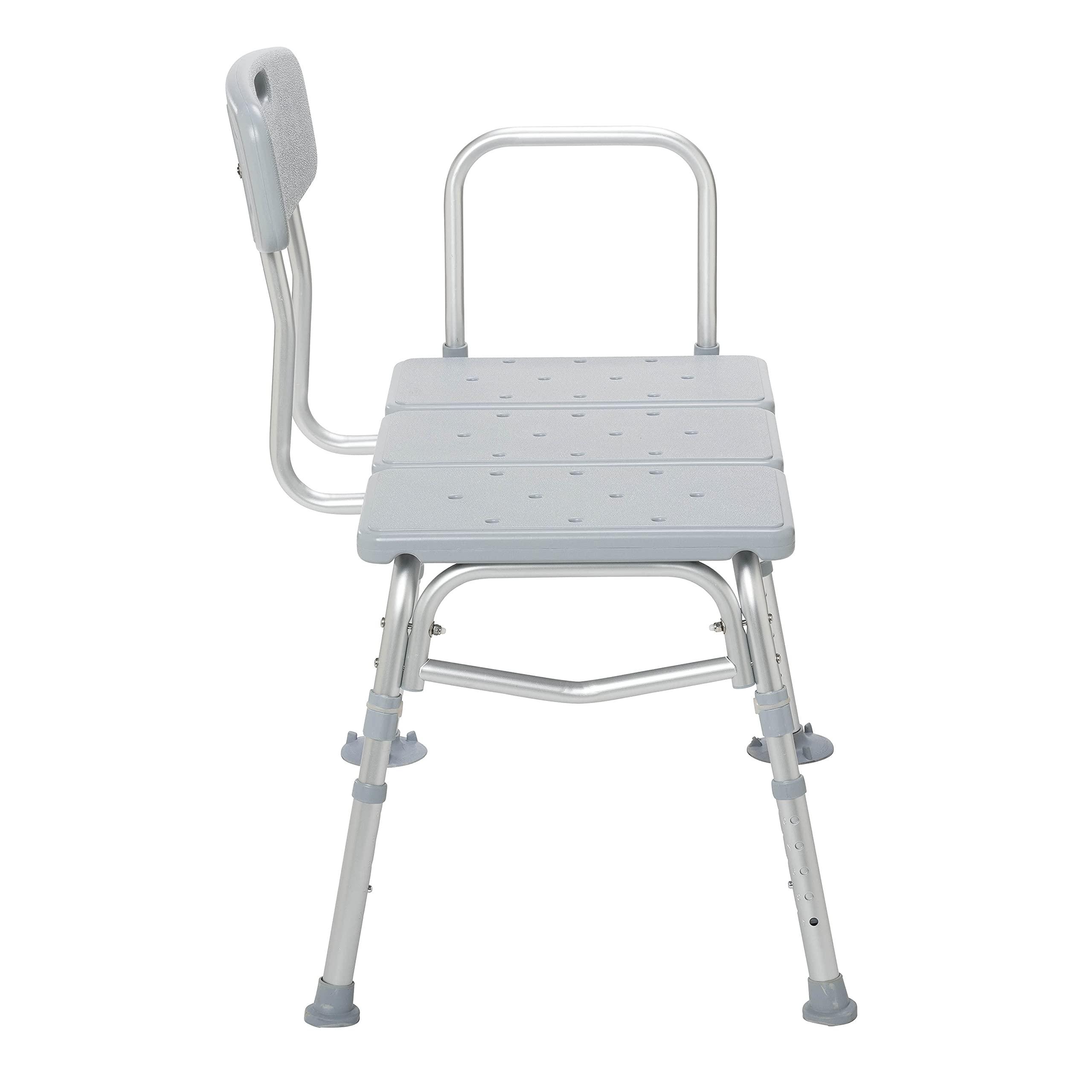 Drive Medical Drive Medical PreserveTech Tub Transfer Bench for Bathtub, Shower Transfer Bench, Bath Seat with Arms & Backrest, Bath Chair for Elderly, Shower Chair for Disabled, Bathtub Transfer Bench