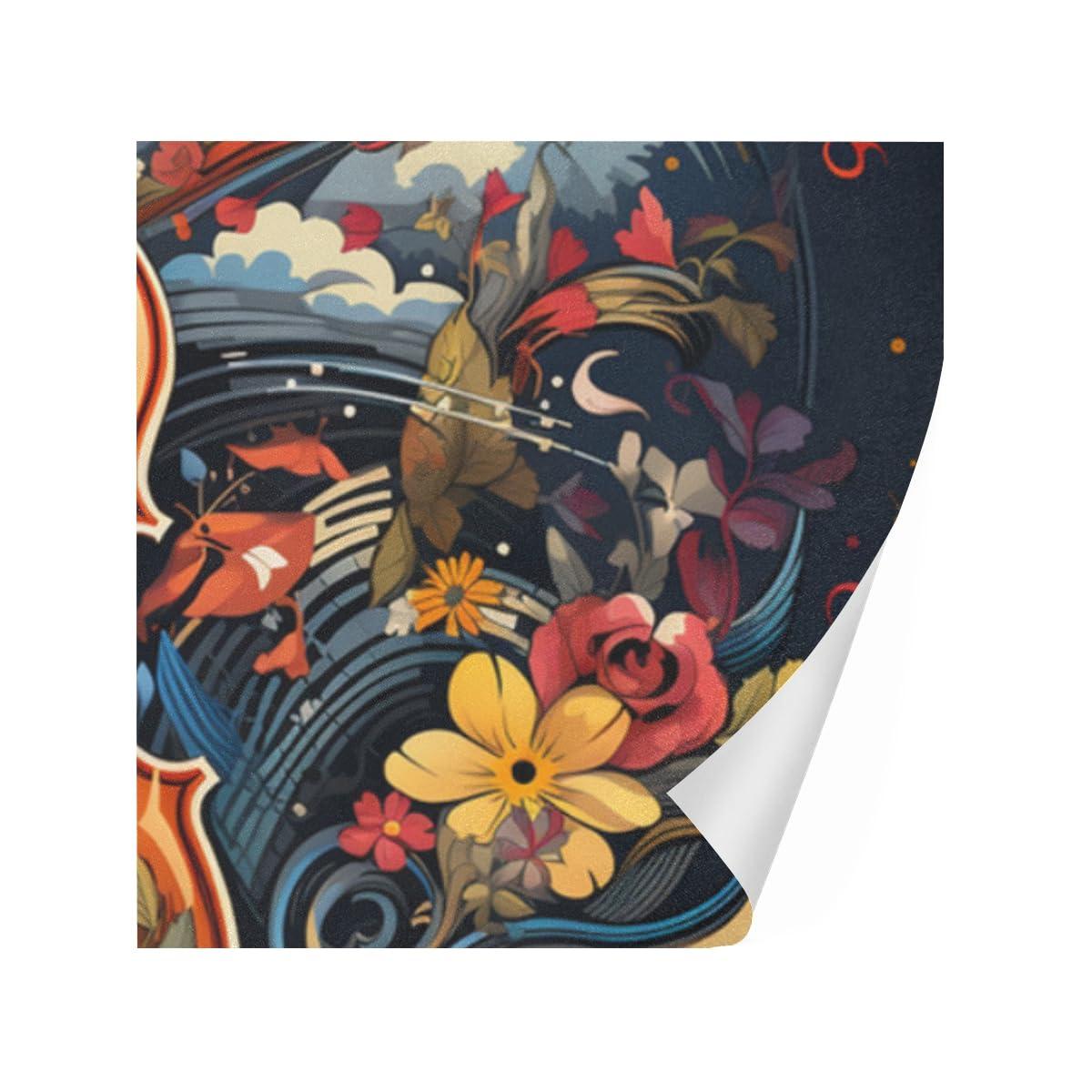 DNOVING DNOVING 2 Rolls Vintage violin Birthday Wrapping Paper - 58 x 23 inch Gift Wrapping Paper for Boys & Girls Birthday & Friendsmas GWP-287893006