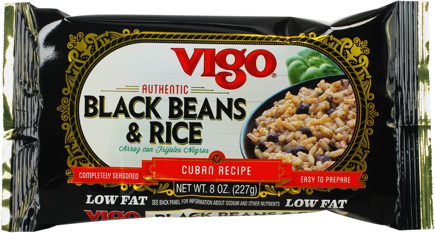 Vigo Vigo Authentic Black Beans & Rice, Low Fat, 8oz (Black Beans & Rice, Pack of 1)