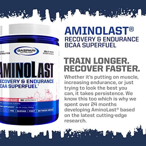 Gaspari Nutrition Gaspari Nutrition: AminoLast, Muscle Recovery and Endurance BCAA Fuel, Enhances Recovery & Replenishes Electrolytes, 30 Servings (Peach Raspberry)