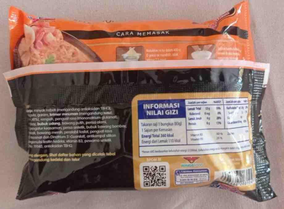 Mie Sedaap Mie Sedaap Instan Singapore Spicy Laksa, 83 gram (Pack of 2)