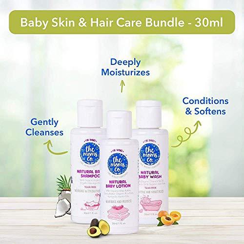 The Moms Co. The Moms Co. Travel Kit for Baby with Shampoo (30 ml), Wash (30 ml) and Lotion (30 ml)