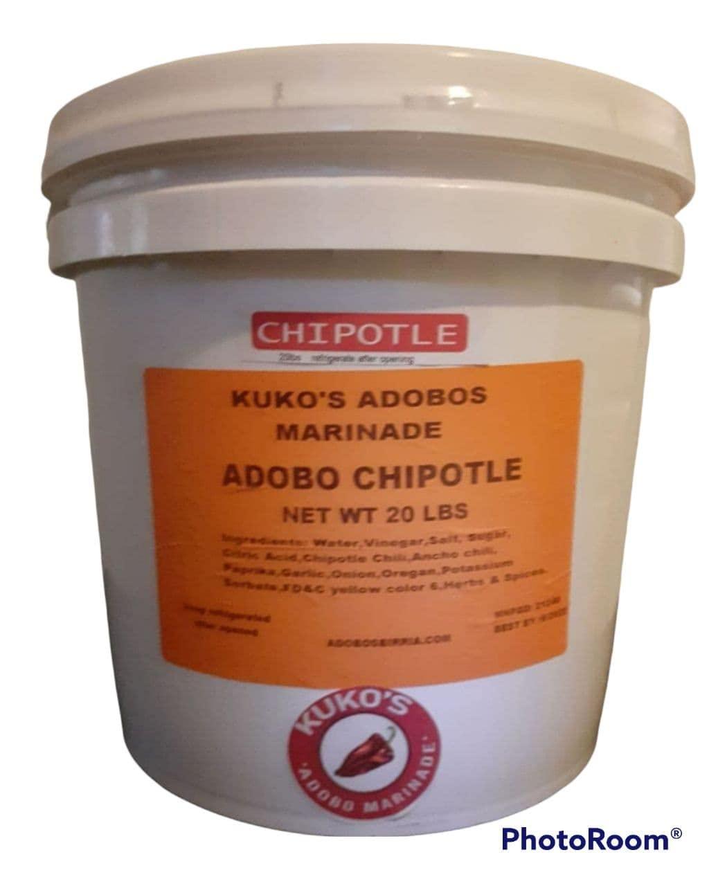 Kuko's Adobos Marinades & spice seasonings Chipotle Adobo Marinade concentrate chili paste commercial use bulk 20lbs
