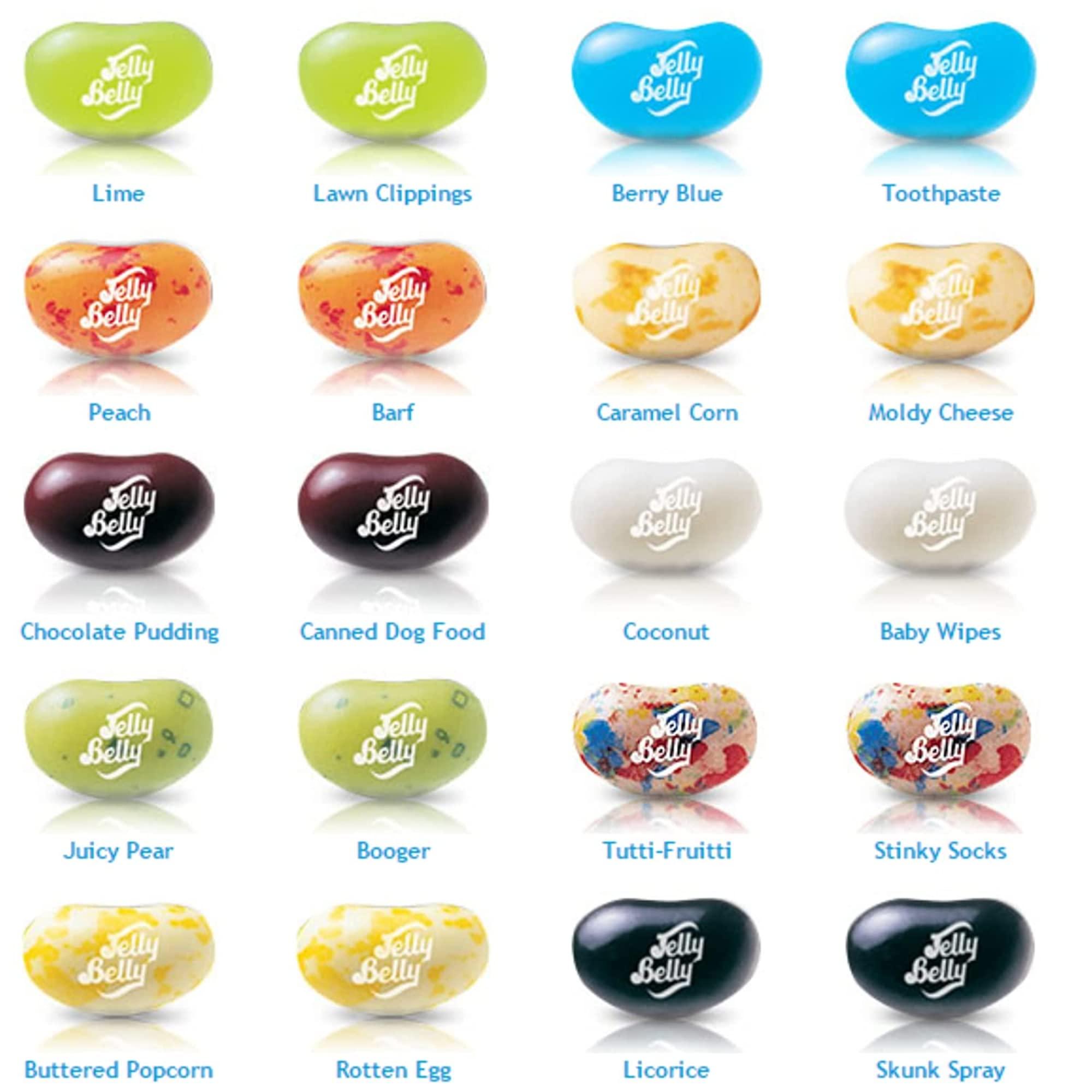 Sweetzo Bean Boozled and Fiery Five 6th Edition Assorted Flavor Jelly Beans, Individually Bagged Weird Flavored Chewy Candies, Refill Bags for Dispensers and Spinner Challenge Games, Set of 2, 1.9 Ounces